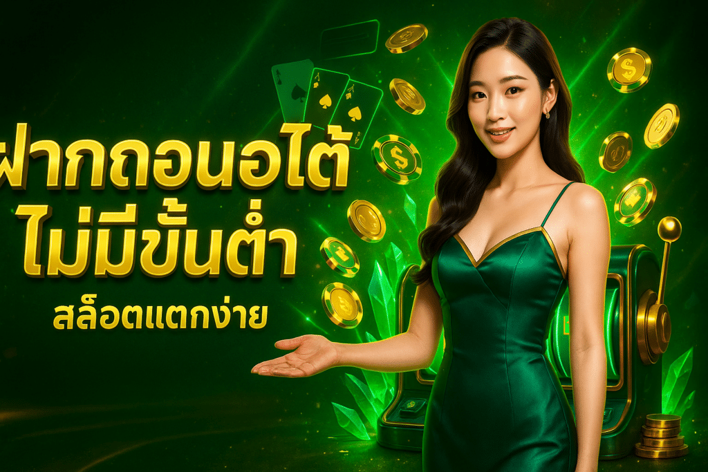 ฝากถอนออโต้ไม่มีขั้นต่ำ